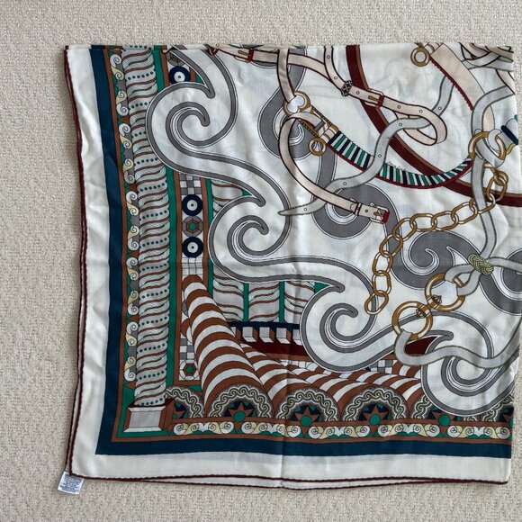 Hermes Cashmere Silk _ 140 Shawl - Picture 6 of 12